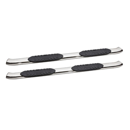 5 in. Oval with 30 Degree Bend Cab Length Nerf Bar Stainless Steel - 5-530253