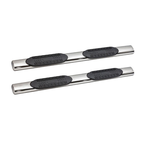 6 in. Oval Straight Tube Cab Length Nerf Bar Stainless Steel - 5-60583