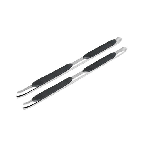 4 in. Oval with 30 Degree Bend Nerf Bar Stainless Steel - 5-430004