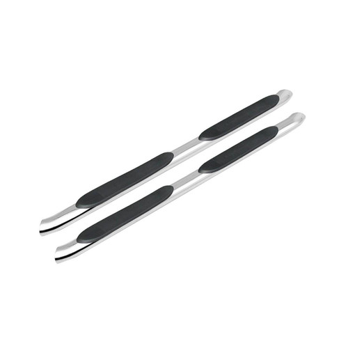4 in. Oval with 30 Degree Bend Nerf Bar Stainless Steel - 5-430214