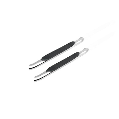 4 in. Oval with 30 Degree Bend Nerf Bar Stainless Steel - 5-430293
