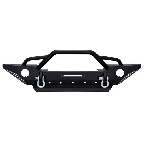 Full Width Front Bumper with Fog Light Opening Black - 6-75601