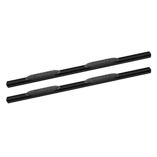 4 in. Oval Straight Tube Nerf Bar Black - 5-45214