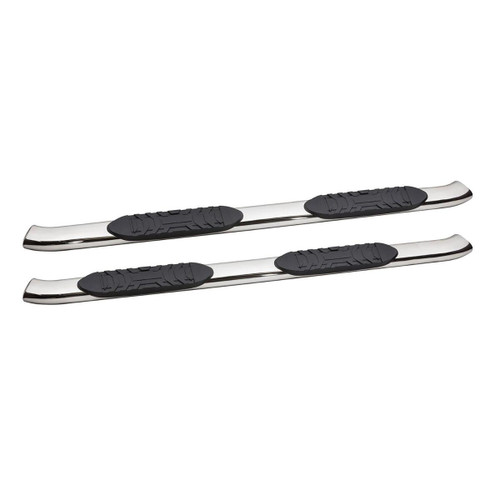 5 in. Oval with 30 Degree Bend Cab Length Nerf Bar Stainless Steel - 5-530804
