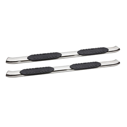 5 in. Oval with 30 Degree Bend Cab Length Nerf Bar Stainless Steel - 5-530331