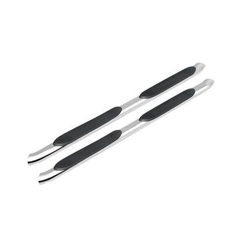 4 in. Oval with 30 Degree Bend Nerf Bar Stainless Steel - 5-430173