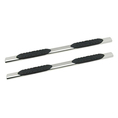 5 in. Oval Straight Tube Cab Length Nerf Bar Stainless Steel - 5-50493