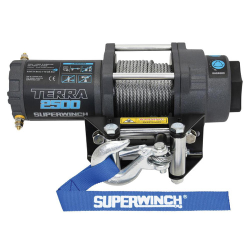 Terra 2500 Powersports Winch with Steel Wire Rope - 1125260