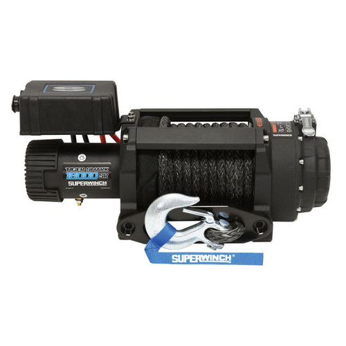 Tiger Shark 18000SR Winch 12V with Synthetic Rope - 1518001