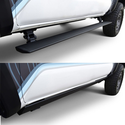 Powered Retractable Running Boards Textured Black - 8-57722