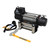 Tiger Shark 11500 11500lb 12V DC Winch with Steel Wire Rope Black - 1511200