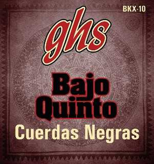 GHS Strings Bajo Quinto/Sexto Black Coated Stainless Steel 3rd Pair, BKX-3 GHS Strings Bajo Quinto/Sexto Black Coated Stainless Steel 3rd Pair, BKX-3