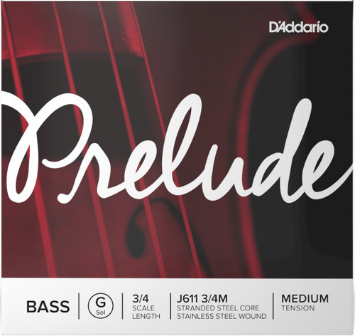 D'Addario Prelude Double Bass Single G String Medium Tension, J611 D'Addario Prelude Double Bass Single G String Medium Tension, J611