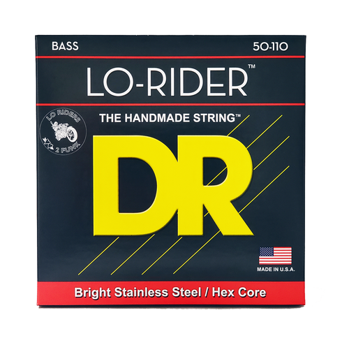 DR Strings Electric Bass - Lo-Riders Stainless Steel Heavy, .050 - .110, EH-50