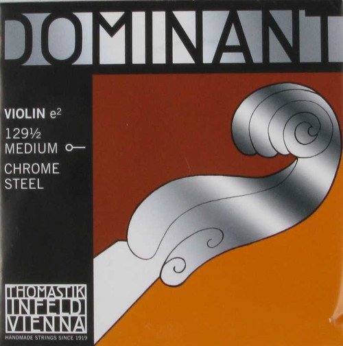 Thomastik-Infeld Violin Dominant E - Chrome Steel Ball End 1/2 Size, 129-1/2 Thomastik-Infeld Violin Dominant E - Chrome Steel Ball End 1/2 Size, 129-1/2