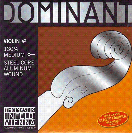 Thomastik-Infeld Violin Dominant E - Aluminum Wound Ball End 1/4 Size, 130-1/4 Thomastik-Infeld Violin Dominant E - Aluminum Wound Ball End 1/4 Size, 130-1/4