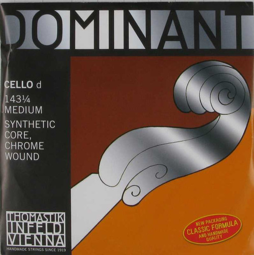 Thomastik-Infeld Cello Dominant D - Chrome Wound 1/4 Size, 143-1/4 Thomastik-Infeld Cello Dominant D - Chrome Wound 1/4 Size, 143-1/4