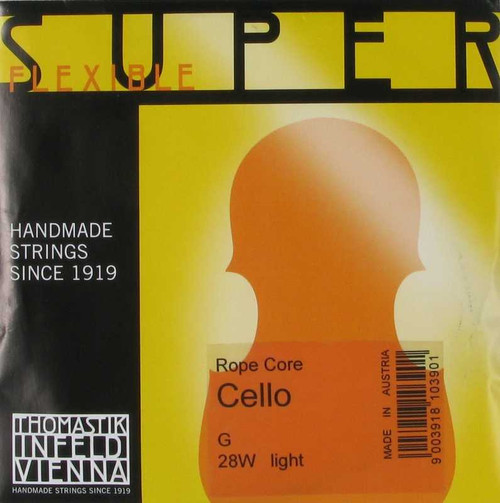 Thomastik-Infeld Cello Superflexible G - Chrome Wound 4/4 Size Weich, 28W Thomastik-Infeld Cello Superflexible G - Chrome Wound 4/4 Size Weich, 28W