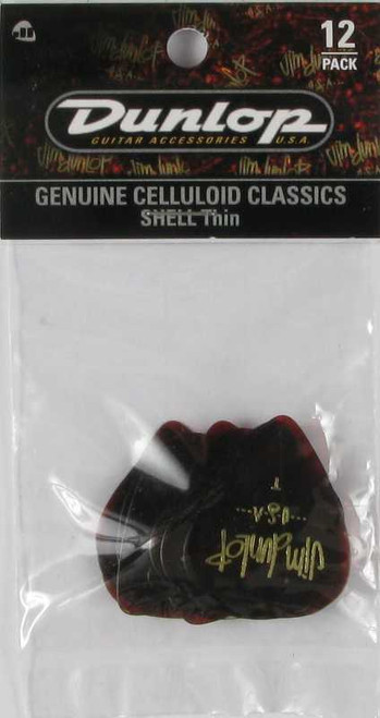 Dunlop Celluloid Classics Standard Thin Shell, pack of 12, 483PT05 Dunlop Celluloid Classics Standard Thin Shell, pack of 12, 483PT05