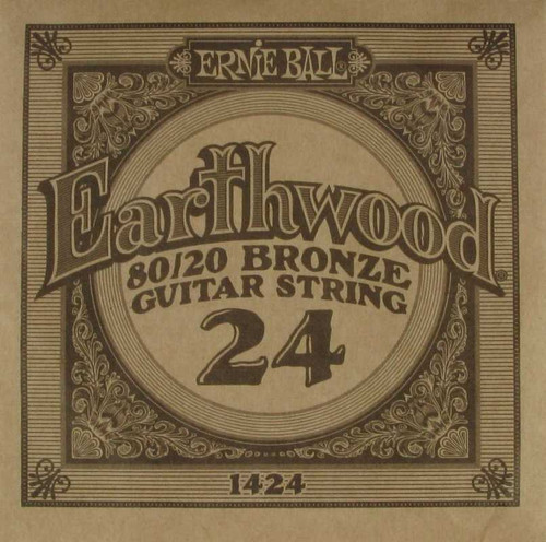 Ernie Ball Earthwood 80/20 Alloy Bronze .024, 1424 Ernie Ball Earthwood 80/20 Alloy Bronze .024, 1424