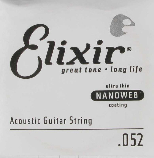 Elixir Acoustic NanoWeb Coating .052, 15152 Elixir Acoustic NanoWeb Coating .052, 15152