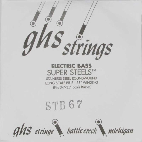 GHS Single String - Super Steels Long Scale Plus .067, STB67 GHS Single String - Super Steels Long Scale Plus .067, STB67