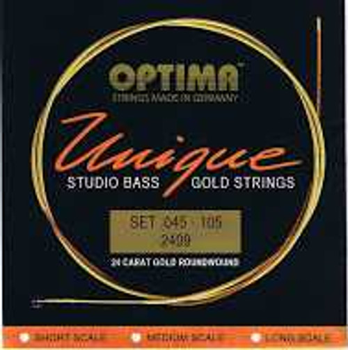 Optima Electric Unique Bass Gold 5-String, .045 - .130, 2409B