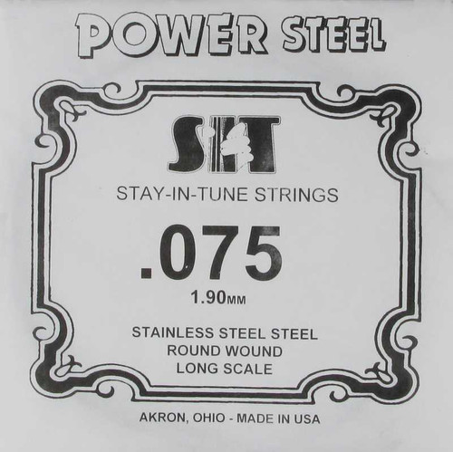 S I T Strings Electric Bass Power Steel Long Scale .075, 075SR S I T Strings Electric Bass Power Steel Long Scale .075, 075SR