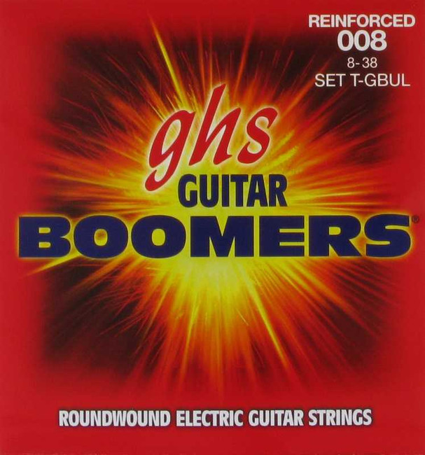 GHS Electric Guitar Tremolo Boomers Ult. Light,.008 - .038, T-GBUL