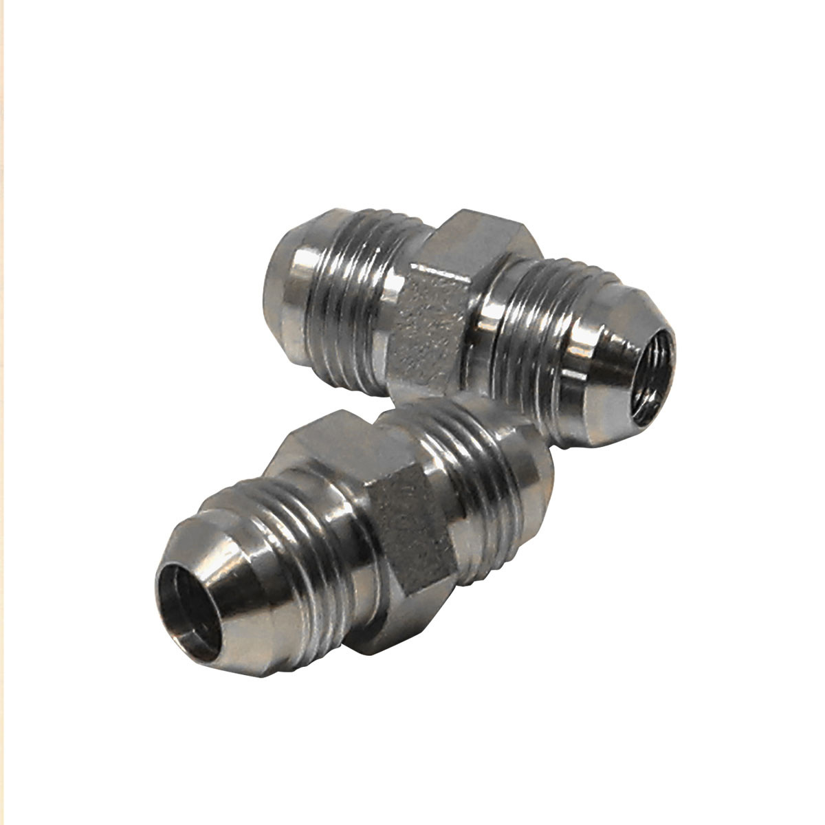 Hex Union Tube, 1/2in Male JIC x 1/2in Male JIC, Steel Zinc Coated
