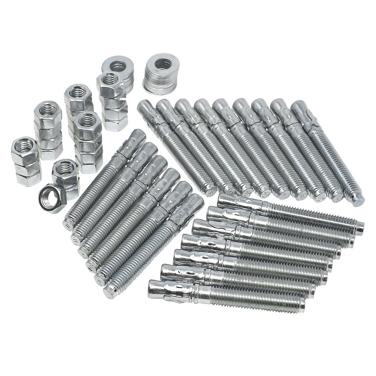 Anchor Kit for SF50, Grill Brush and SF63, 5/8in x 5in, Carbon Steel Zinc Plated Sonny's