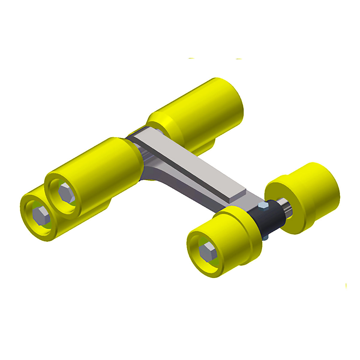 Roller Assembly, Low 6 Wheel #4 with Spacers for Sonnys | Sonny's