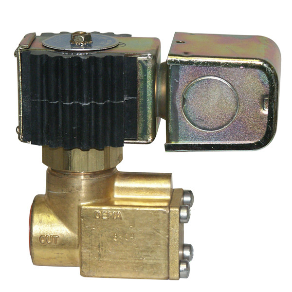 Solenoid Valve, 1/2in FPT, Normally Closed, Junction Box 24V, Brass Body, High Pressure Sonny's