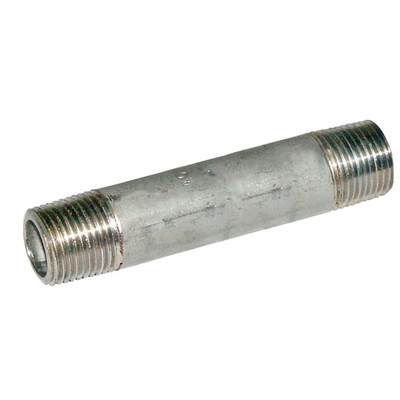 Nipple, 3/8in MPT x 3in L, 304 Stainless Steel