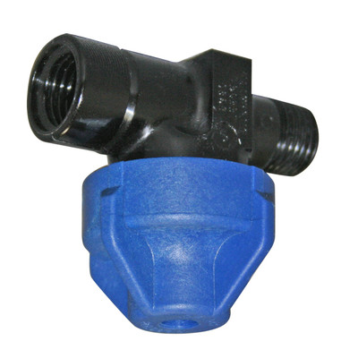 Check Valve, 1/4in MPT Inlet x 1/4in FPT Outlet, 2GPM, 300PSI, Blue Nylon, 8360-1/4-NY-BL-VI