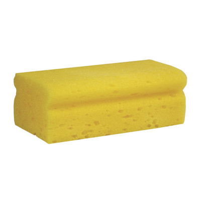 Sure Grip Handle Shape Poly Sponge, 7.75in L x 3.75in W x 2.50in D, Yellow, S.M. Arnold 86-433