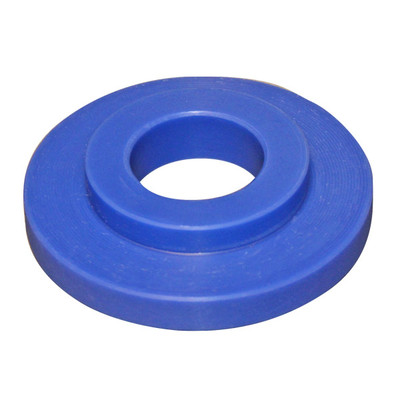 UHMW Roller Wheel, 3-1/2in Dia. True-Track Inner Blue Roller Poly