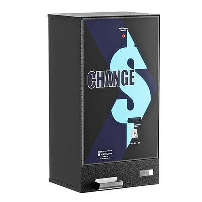 Hamilton Bill Changer Front Load Coinco Validator Cabinet, 34in H x 18in W x 13-1/4in D, 2000V-C