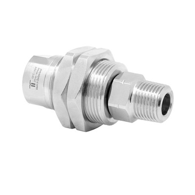 Mosmatic Swivel, 3/8in FPT x G3/8 Metric Male, 4000PSI, 250°F, 1000RPM, Self Rotating, Stainless Steel, DGG Series 33.163