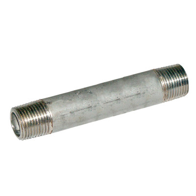 Nipple, 3/8in MPT x 3-1/2in L, 304 Stainless Steel