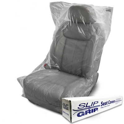 Courtesy Clear Plastic Seat Covers, Roll of 500 Seat Covers