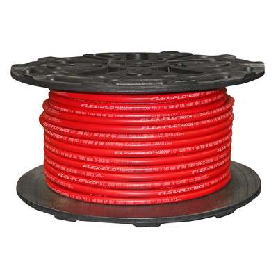 Hydraulic Hose 100R7, 1/2in I.D. 2000PSI Max, Nylon Core, Red, 200ft, Flex-Flo