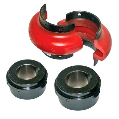 E5 Coupler Hub Half Kit for 15HP, 20HP and 25HP Vacuum Turbines, Red Urethane, TB Woods