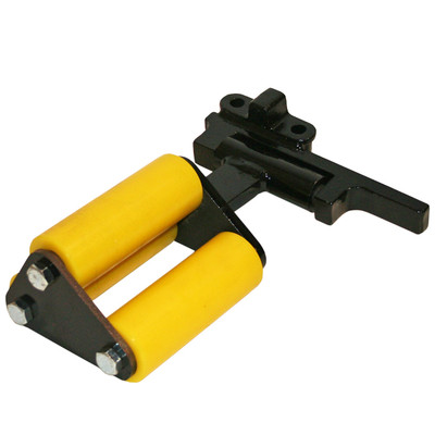 Roller Assembly, 3-Wheel Poly 2in Roller with BRH188 Carrier Links for Hanna Surface CSB3