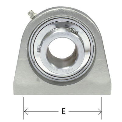 Stainless Steel Bearing, 2-Bolt, 1-1/4in Shaft Dia. AMI