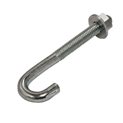J-Bolt 3/8in x 3-3/4in Zinc for 4in and 6in