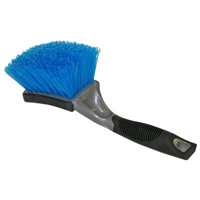 Body Scrub Brush, 10in Handle L, 1-3/4in Bristle L, Blue Polypropylene Filament, S.M. Arnold 82-001