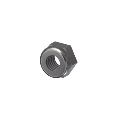 Hex Nylon-Lock Nut, 3/8-16, Stainless Steel, 37CNNES, Pack of 100