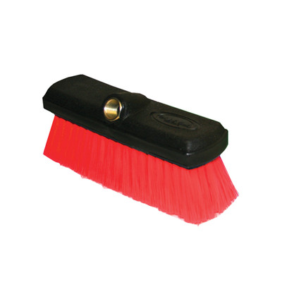 Foam Brush, Brass 1/2in FPT, 2-1/4in Red Nylex Filament, Black Rubber Head, Universal Brush 88BNX-RD