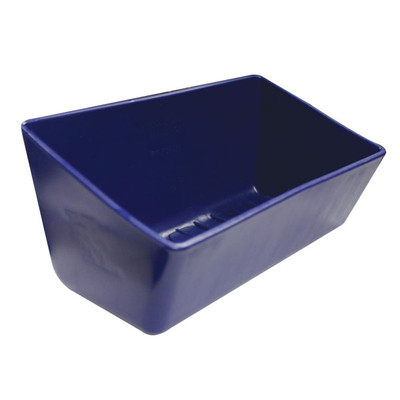 Foam Brush Bucket, 11in L x 6in W x 5-1/2in D, Heavy-Duty Polyethylene, Blue, Hamel